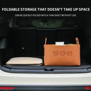 Car Storage Box Women's Trunk Practical Organizing And Folding Multifunctional Storage Tool Inside The Car Storage Box - Image 5