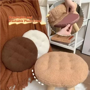 Cookie Small Stool Soft Seat Chair Girlish Heart Bedroom Solid Wood Bench Lliving Room Kids Shoe Changing Stool Home Furniture - Image 2