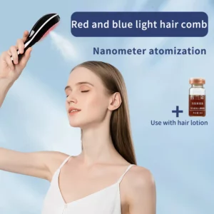 Electric Spray Massage Comb Hair Growth Vibration Head Massager Brush LED Anti Hair Loss Scalp Liquid Medicine Atomizing Comb - Image 2