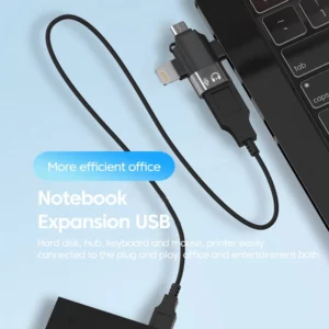 Olaf 3 in 1 OTG Adapter USB3.0 to Micro USB/Type C/Lightning Converter For iphone Xiaomi Samsung Mouse Keyboard U Flash drive - Image 3