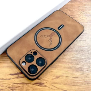 Luxury PU Leather Deer Case For iPhone 16 15 14 13 12 11 Pro Max Plus 15Pro 14Pro 13Pro ProMax For Magsafe Wireless Charge Cover - Image 5