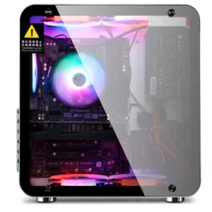 Golden field Mate4 Aluminum Alloy Toughened glass side penetration MINI computer small case ATX/MATX/ Mini-ITx - Image 6