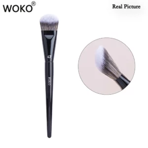 PRO 47 Foundation Brush Broom Foundation Shadow Brush Liquid Cream Blending Blush Angled Professional Makeup Brush Cosmetic Tool - Image 5