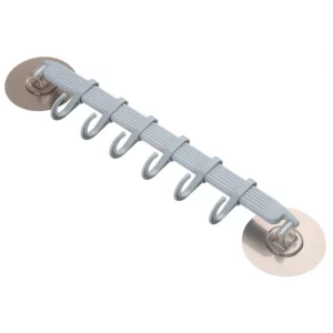 1pc Blue/White/Pink Suction Cup Type Hook 6 Rows for Kitchen Bathroom Corner Suspension Without Marks Hanger Hook - Image 5