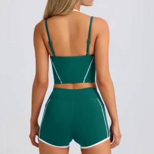 Sports Underwear Vest Shorts Suspender Bra Beauty Back Pilates Skinny High Elastic Fitness Running Yoga Set Clothes for Women - Image 7
