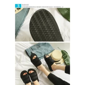 Simple Outdoor Men Slippers Fashion Hook&Loop Canvas Casual Couple Shoes Slip-on Beach Slippers Sandals Women Shoes Flip Flops - Image 5