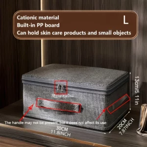 Multifunctional Foldable Storage Box with Cloth Cover , Large Capacity Quilt Storage Box Bra Storage Box Underwear Organizer - Image 3