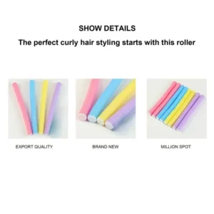 10pcs Flexible Hair Curling Rod Hair Curler Makers Soft Foam Bendy Twist Curls Flexi Rollers Styling Tools Hair Roller No Heat - Image 4