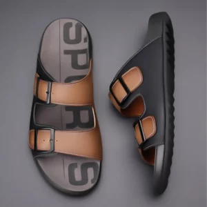 Men's Slippers Original Designer Casual Sandals Luxury Genuine Leather Slippers Outdoor Beach Slippers for Men Summer Flip Flops - Image 3
