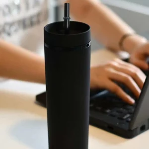 1PC- Tumbler Straws Cup With Lids Drinkware Fruit Juice Bottle Double Wall Plastic Cups Gift for Festival Party - Image 1