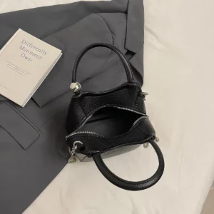 LEFTSIDE PU Leather Small Crossbody Bags Lady Shoulder Bag for Women 2025 New Short Handle Hand Bags Retro Chain Handbags - Image 6