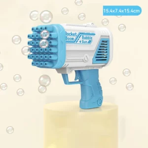 Popular electric bubble gun for children's toys 32 hole bubble machine electric bubble gun without battery bubble water - Image 5