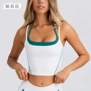 Sports Underwear Vest Shorts Suspender Bra Beauty Back Pilates Skinny High Elastic Fitness Running Yoga Set Clothes for Women - Image 4