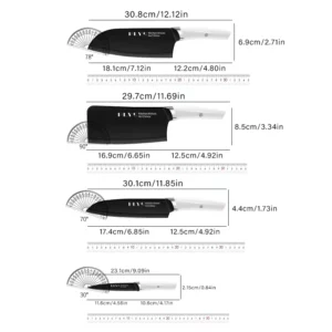 Imported German steel craftsman forged kitchen knife set, professional chef knife,sharp bone versatile knife,kitchen accessories - Image 6