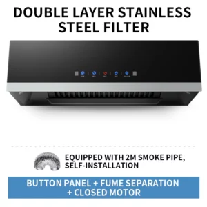 CXW-180-C01 180W Range Hood Home Kitchen Large Suction Small Oil Hat Machine Top Suction New Range Hood 220V - Image 6