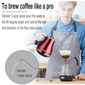 1.2L Gooseneck Electric Kettle Tea Coffee Thermo Pot Appliances Kitchen Smart Kettle Quick Heating Electric Boiling 220V Sonifer - Image 4