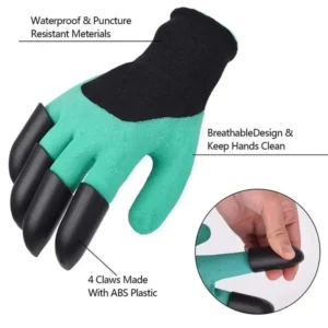 Digging Gloves, Gardening, Dipping, Labor , Claws, Vegetable Flower Planting And Grass Pull - Image 2