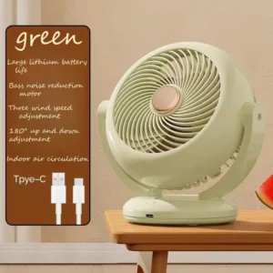 Tinsol Adjustable Wall Mount Electric Fan Charging Fan Silent Cooling Fan Air Cooler Three-speed Desktop Portable Air Circulator - Image 5