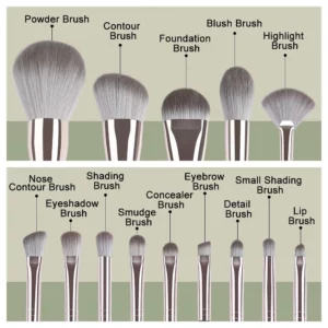 JTFIL Makeup Brushes Soft Fluffy Makeup Tools Cosmetic Powder Eye Shadow Foundation Blush Blending Beauty Make Up Brush Beauty - Image 2