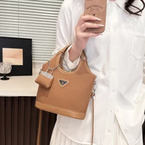 Elegant Vintage Leather Crossbody Bag For Women Minimalist Luxury Designer Handbag With Letter Logo Chic Casual Style - Image 5