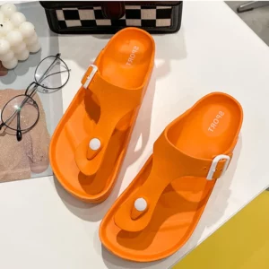 Smile Pop Fashion Flip-flop Sandals Women Summer Beach Shoes With Snap Fastening Women Adjustable Thick Sole Casual Women Shoes - Image 6