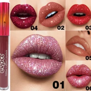 Waterproof Diamond Shimmer Glitter Lip Gloss 15 Colors Matte Glitter Liquid Lipstick Diamond Pearl Colour Lip Gloss Sexy Make Up - Image 2