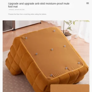 X&D Lazy Retro Corduroy Waffle Sofa Simple Modern Living Room Balcony Designer Casual Sofa Chair Caterpillar Sponge Relax Sofa - Image 4