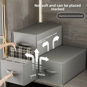 Storage and Organizing Box, Wardrobe Storage Drawer, Multi-purpose Storage Box for Clothes and Pants, Clothing Storage Cabinet - Image 2