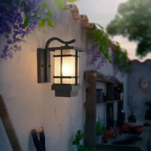 New Chinese Style Outdoor Wall Lamp Villa Outdoor Waterproof Lamps Aluminum Retro Balcony Simple Roof Terrace Wall Lamp - Image 4