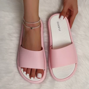 LUOFU New Fashion Colorful Women's Casual Open Toe Platform Strap SandalsDurable Slippers On Sandals Qulity Indoor Outdoor - Image 4