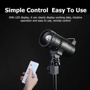 Sutefoto TJ-55 Bi-color Video Light Fill Light 55W COB Photography Light with CRI96 3200K-5600K Adjustable for Studio/Vlog ﻿ - Image 6