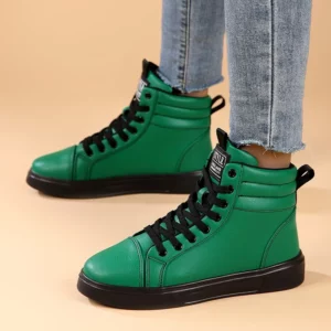 Cheap Men's Skate Shoes Size 46 Fashion Green Skateboarding Sneakers Unisex Lightweight High Sports Shoes Zapatos De Skateboard - Image 1