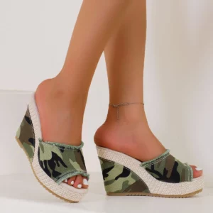 Women Wedges Slippers 2024 Summer New Fashion Platform Sandals Comfortable High Heels Women Slippers Outdoor Beach Slides Women - Image 1