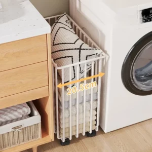 Laundry Basket Household Portable Toilet Wheel Belt for Dirty Clothes Storage Bathroom Magic Basket Convenient - Image 2