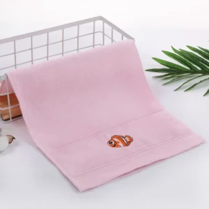 50CM*25CM Towels Baby Face Towel Soft Embroidered Absorbent Cotton Bath Towels for Newborn Kids Handkerchief Shower Stuff - Image 6