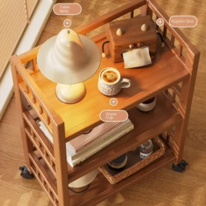 OLEVO Mobile Storage Rack With Floor To Ceiling Multi-layer Storage To Meet Daily Needs And Enhance The Atmosphere In Corners - Image 2