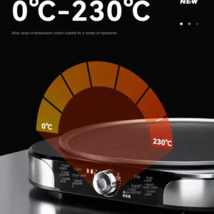 220V Household Electric Crepe Maker Commercial and Home Using Pancake Machine Non-stick Electric Baking Pan 40cm Diameter - Image 6