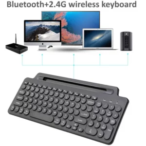 Wireless Keyboard Bluetooth Keyboard Mouse Card Slot Numeric Keypad for Android IOS Desktop Laptop PC Gamer - Image 2
