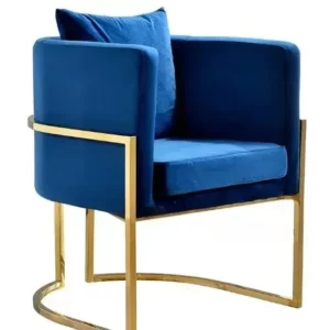 Nordic Simple Backrest Dressing Lounge Stool Light Luxury Negotiation Seats Bedroom Gold Makeup Chair Living Room Chair - Image 5