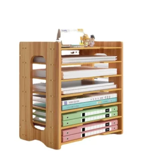 File Storage Box Multi-layer File Rack Office Supplies Complete File Frame Folder Storage Rack Desktop Files - Image 2