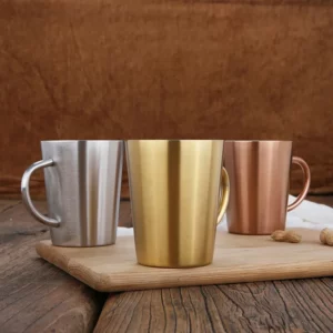 300ml 304 Stainless Steel Double Layer Mugs Coffee Cup Water Cup Heat Insulation Beer Cup Stainless Cup Drinkware - Image 4