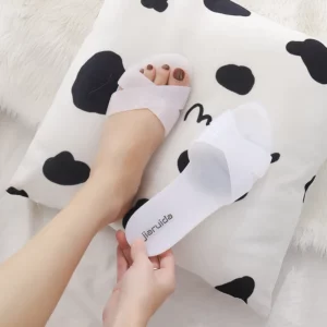Size 36-41 Women's Sandals Slippers Summer Zapatos Mujer Flat Shoes Mules 6 Female Peep Toe Soft Bottom Non-Slip Chaussures - Image 5