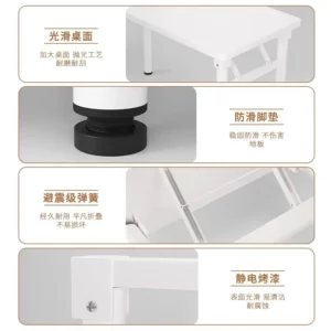 Foldable Desktop Computer Desk Household Rectangular Table Simple Student Writing Table - Image 4