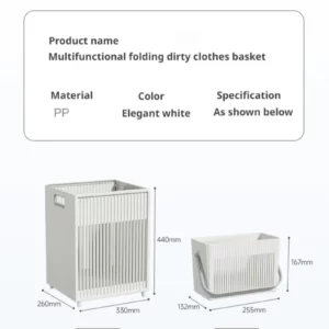 Largecapacity foldable dirty clothes basket - Image 6