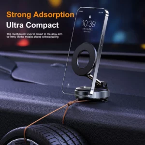 Xiaomi K007 Strong Magnetic Phone Holder Foldable Design 360° Adjustable Vacuum Car Mount For Car Desk Bathroom Magnetic Bracket - Image 3
