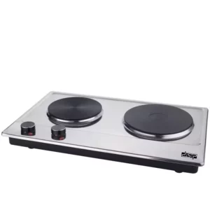 Houselin Double Cooktop Electric Stove,1500 Watts Electric Hot Plate, emperature Controls, Power Indicator Lights,Easy to Clean - Image 3