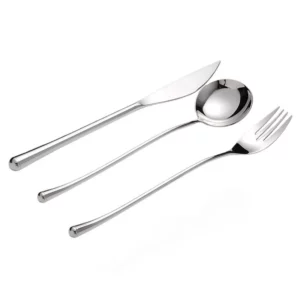 cutlery set luxury Spoon Fork Knives Dinnerware stainless steel Quality Tableware dinner sets luxury dinner sets silver - Image 2