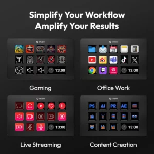 Ulanzi D200 Live Streaming Controller 13 LCD Keys for Vlog Content Creation Photo Video Editing Gaming Office Work - Image 2
