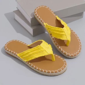 New Summer Women Slippers Hot-selling Fashion Slippers Women Flip-flops Solid Color Beach Shoes Large Size Sandals Slides Women - Image 3