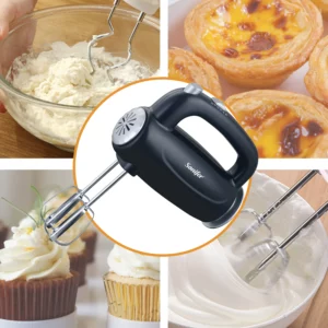 Sonifer Food Mixer Electric Cuisine Kitchen Blender With Dough Hooks Chrome Egg Beater Whisk Hand Mixer For Sweet Bakery SF7012 - Image 2